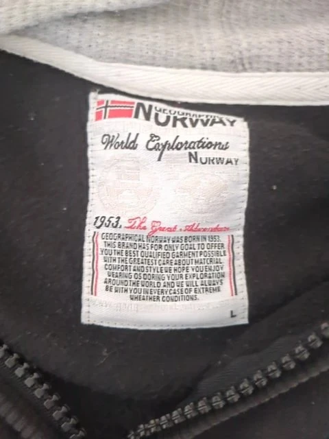 Sweat zippé - Geographical Norway - L - Noir - Fighter – photo 4